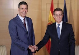 Pedro Sánchez y Alberto Núñez Feijóo.