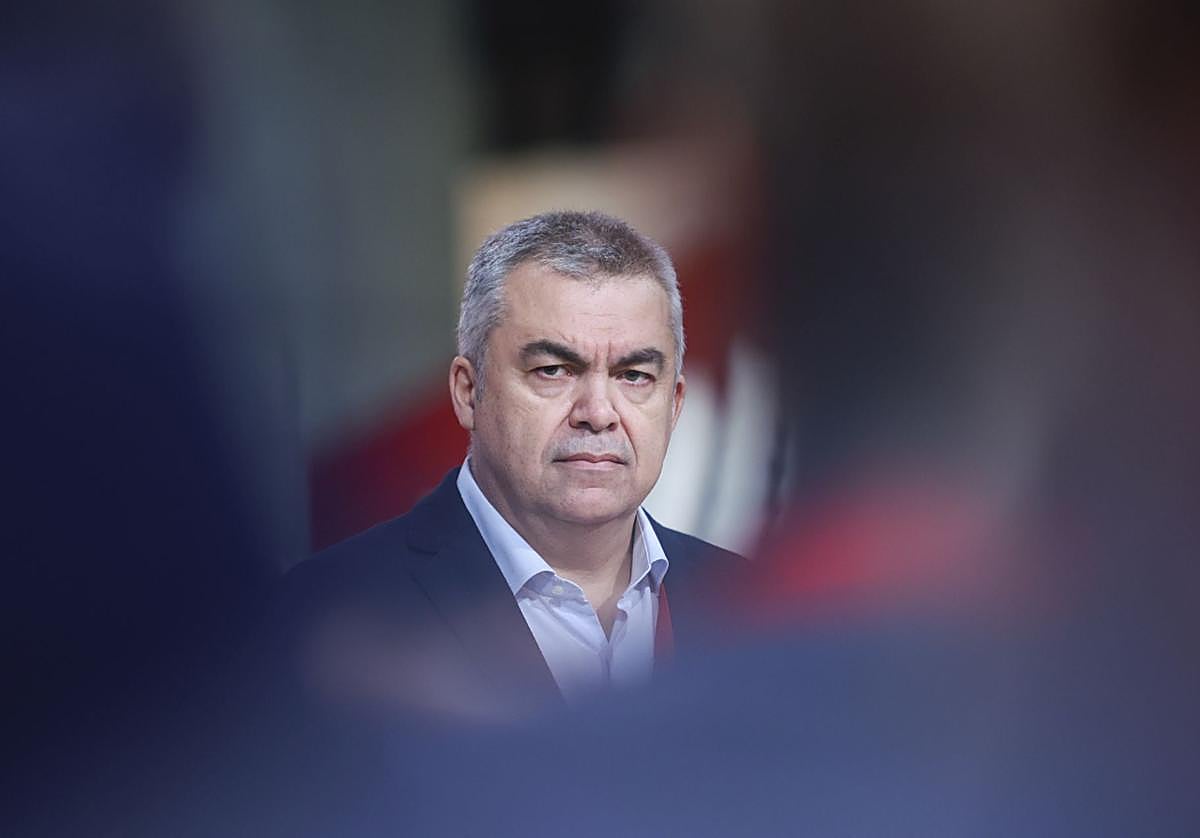 El secretario de Organización del PSOE, Santos Cerdán, durante el primer día del 41 Congreso Federal del partido.