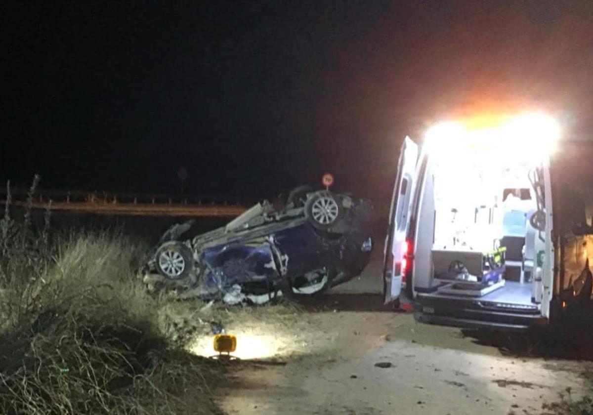 Accidente en Guadahortuna.