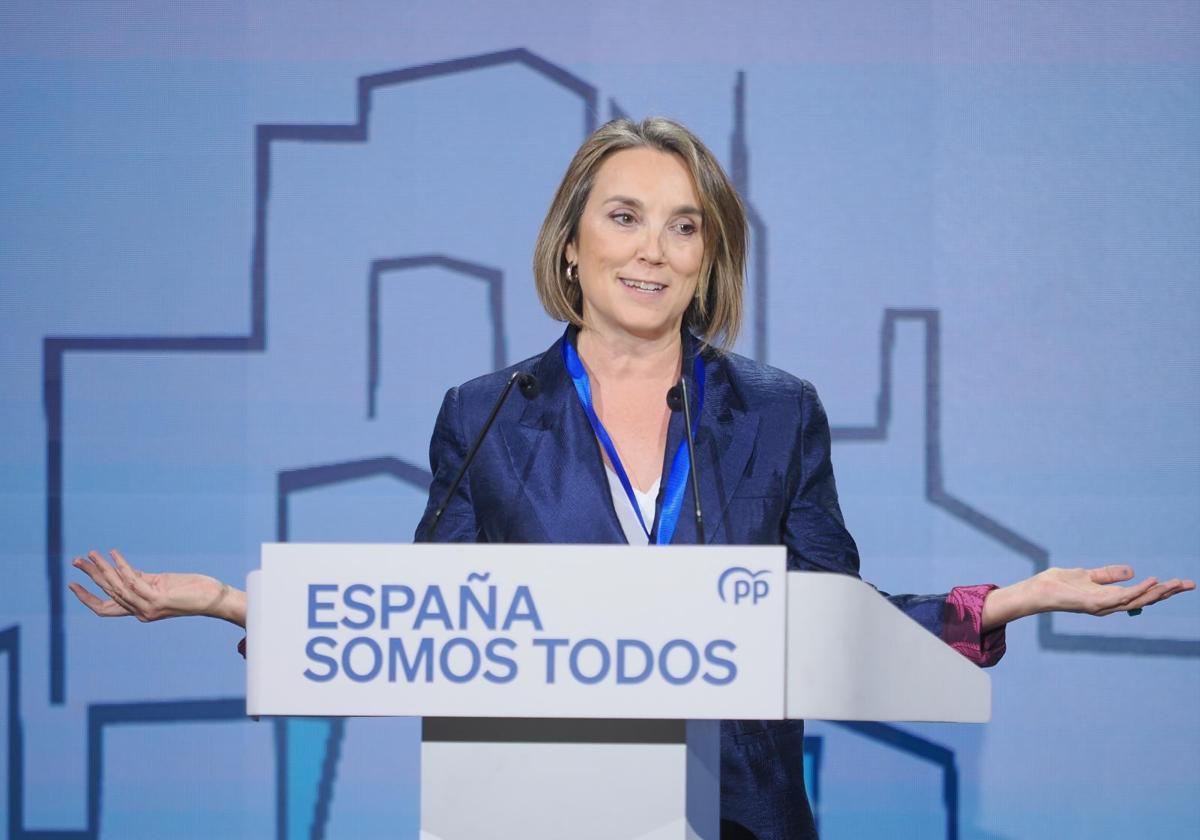 Cuca Gamarra, secretaria general del PP