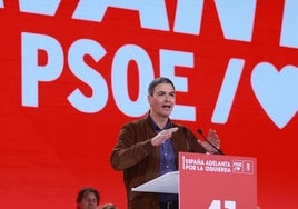 El Presidente del Gobierno, Pedro Sánchez, durante el 41 Congreso Federal del PSOE.