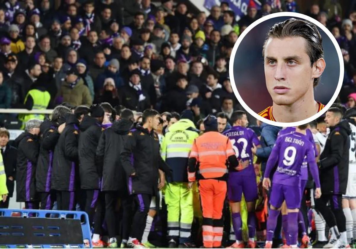 Susto en Italia: suspendido el Fiorentina-Inter tras desplomarse Edoardo Bove en pleno partido