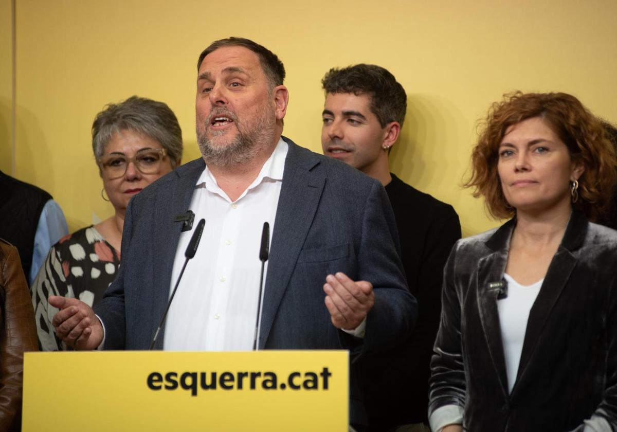 El expresidente de ERC y candidato a la Presidencia de ERC, Oriol Junqueras.