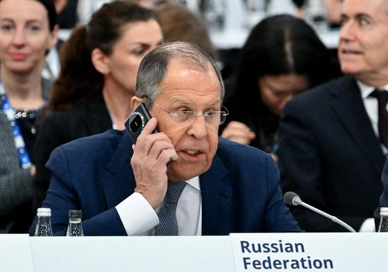 El ministro de Exteriores ruso, Serguéi Lavrov, este jueves en la cumbre de la OSCE en Malta.