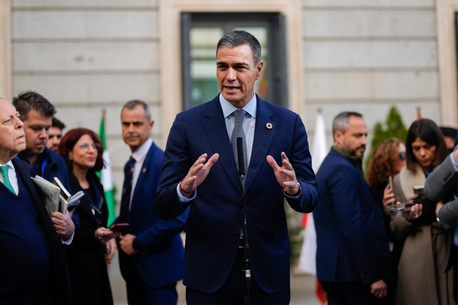 El presidente del Gobierno, Pedro Sánchez