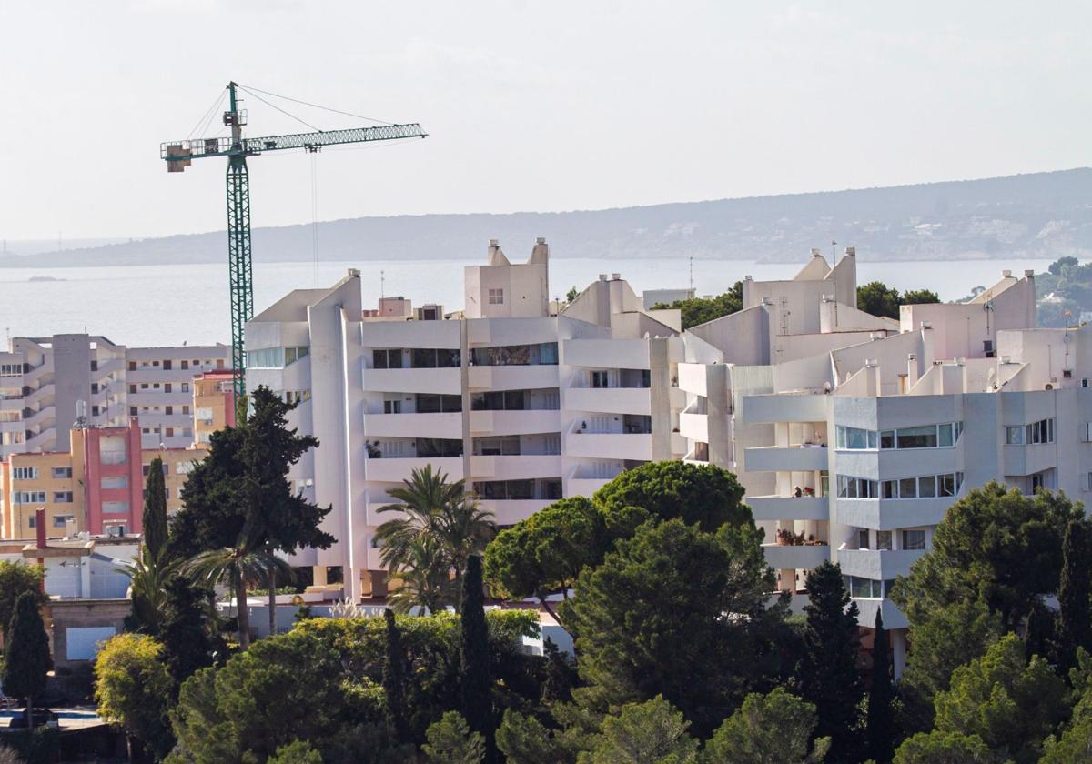 Construcción de viviendas en Baleares.