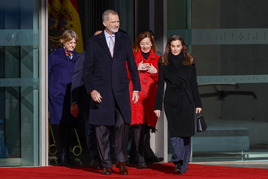 Despedida oficial a los reyes antes de su viaje de Estado a Italia