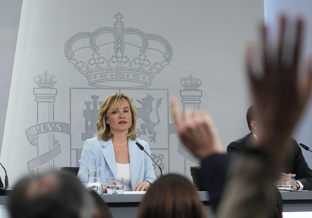 La ministra portavoz, Pilar Alegría.