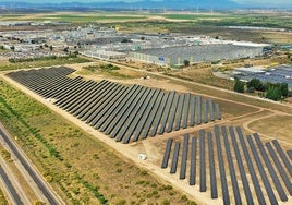 Vista aérea de la planta de Stellantis en Zaragoza (Figueruelas)