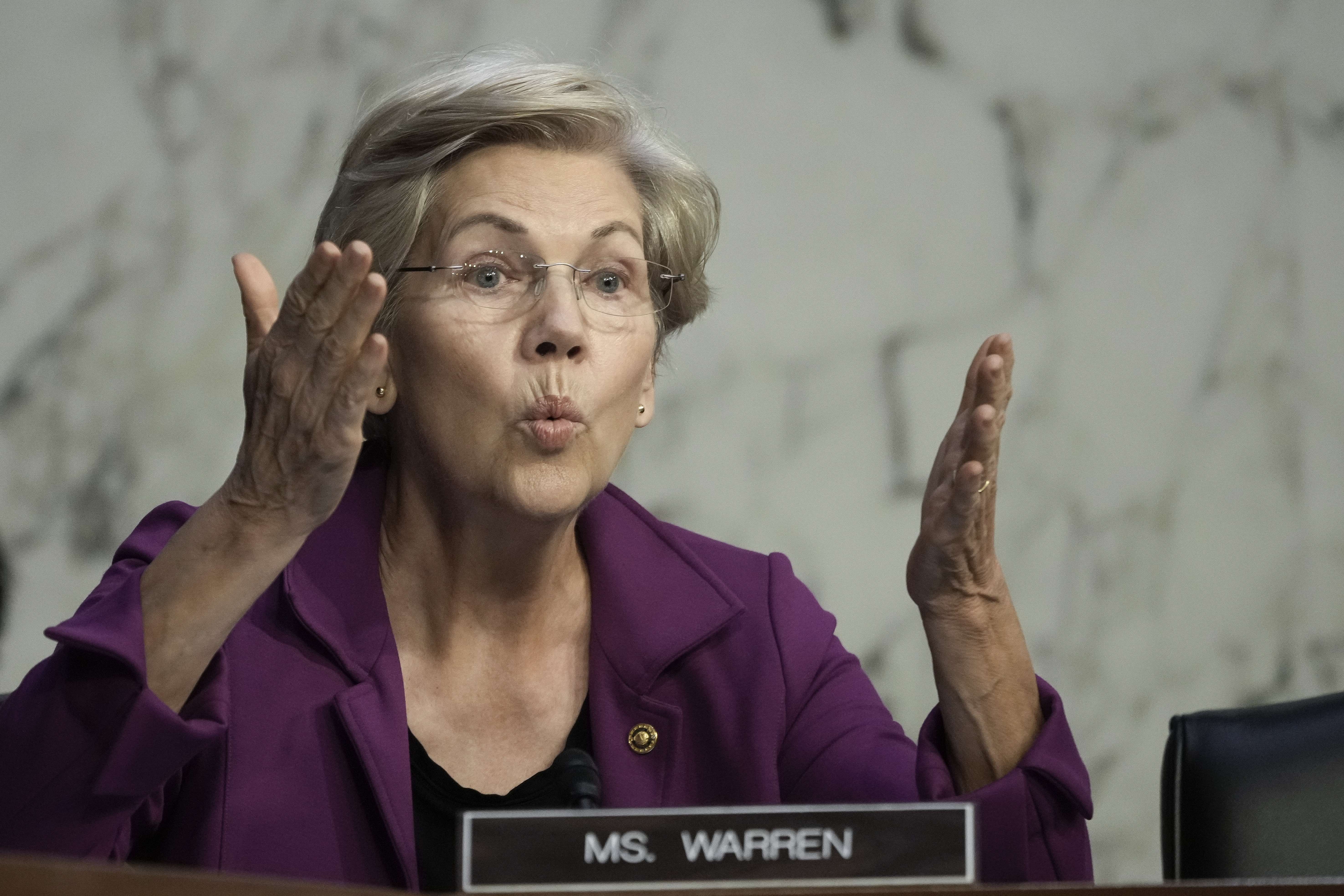 La senadora demócrata Elizabeth Warren.