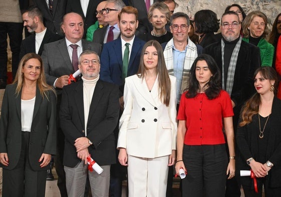 La Infanta Sofía en la entrega de los Premios Objetivo Patrimonio, Concurso de Fotografía Infanta Sofía 2024 en el Palacio Real.