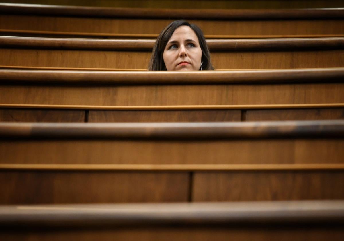 La secretaria general de Podemos, Ione Belarra, durante un pleno en el Congreso de los Diputados, a 19 de diciembre de 2024