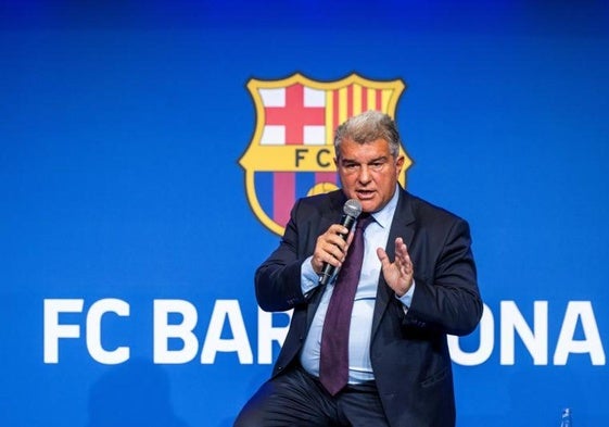 El presidente del Barcelona, Joan Laporta.