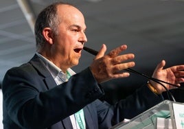 Jordi Turull, durante el último congreso de Junts.