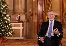 El Rey, durante el discurso de Nochebuena.