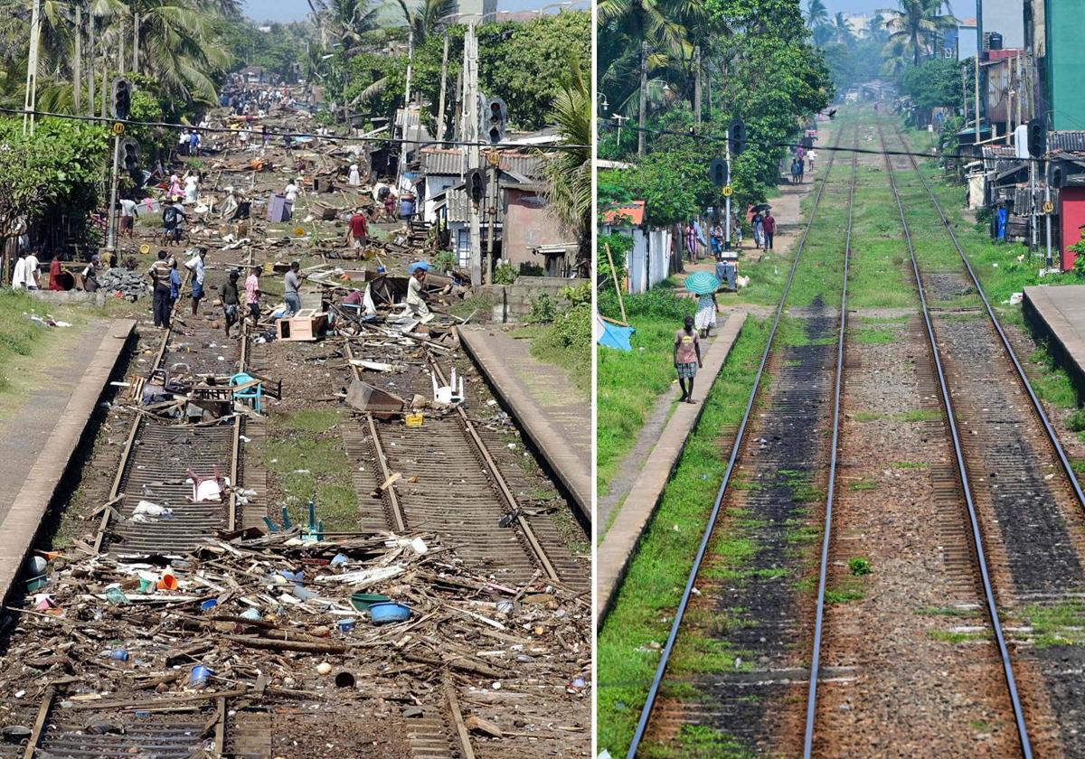 El antes y después en la isla indonesia de Sumatra tras el devastador tsunami de 2004