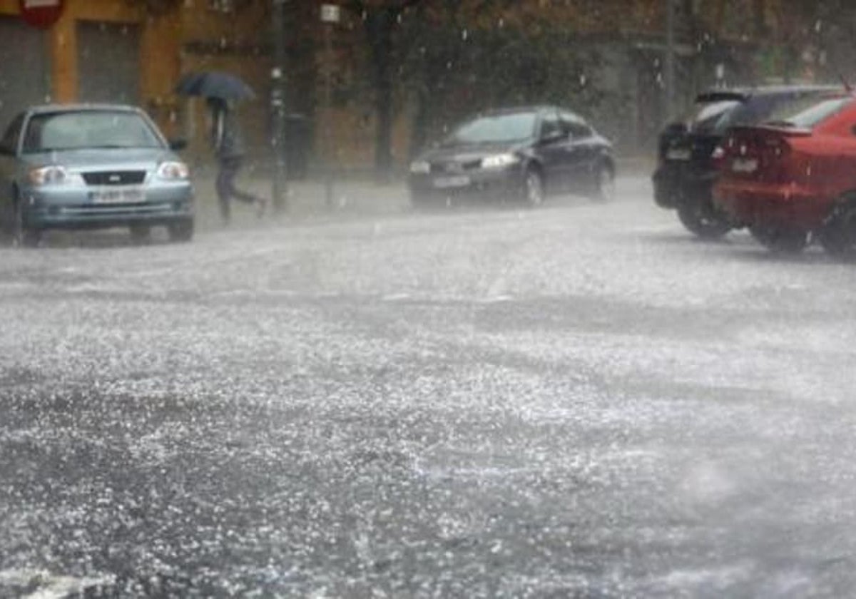 Temporal de lluvia y viento