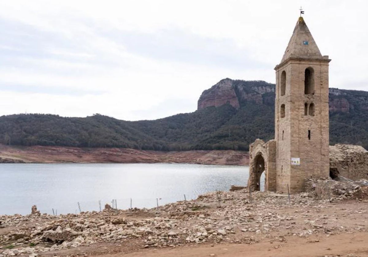 El pantano de Sau (Barcelona) llegó a bajar al 1% el pasado mes de marzo.