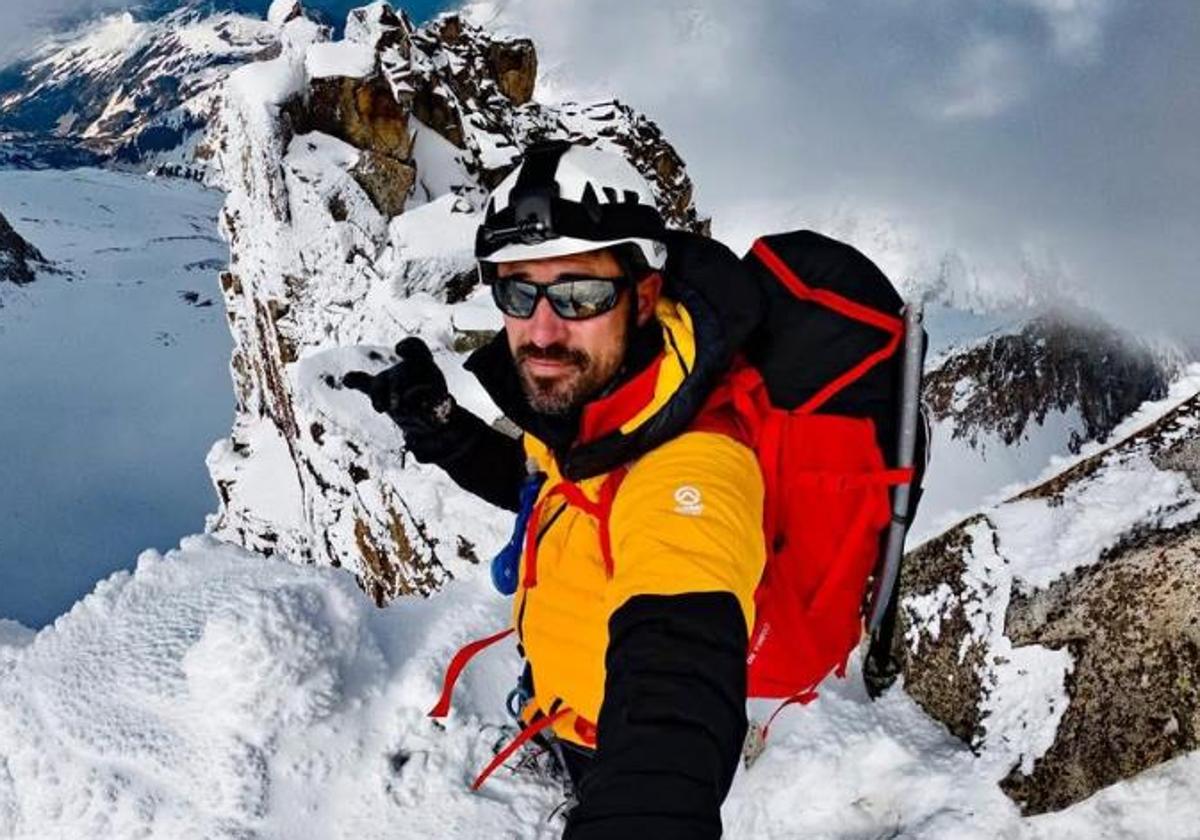 Gerard Olivé, en una de sus ascensiones.