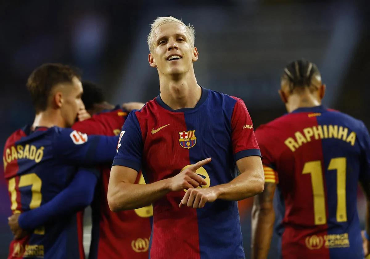 Dani Olmo está a la espera de que el CSD conceda al Barcelona la cautelar para poder jugar.