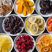 ¿Puedo sustituir la fruta natural por la deshidratada?