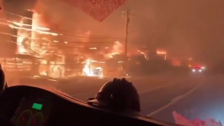 Un quinto incendio crece con rapidez en Hollywood y amenaza los símbolos de la meca del cine