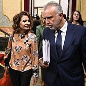 María Jesús Montero y Ángel Víctor Torres en el Congreso de los Diputados.