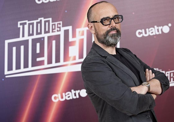 El presentador Risto Mejide celebra los 1.500 programas de 'Todo es mentira'.