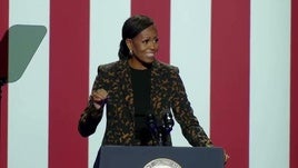 Michelle Obama, en un mitin a favor de los demócratas.