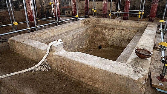 Descubren en Pompeya unas grandes termas para 30 personas en una casa privada
