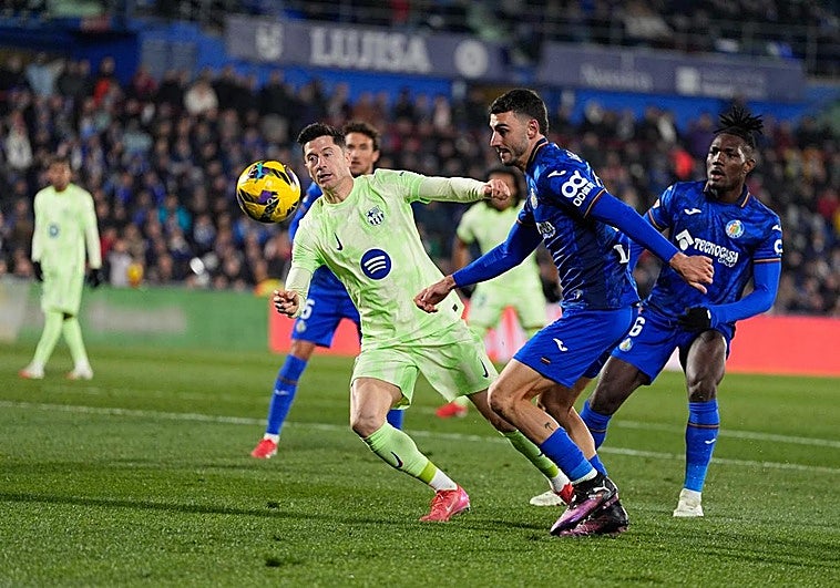Los goles del empate entre el Getafe y el Barcelona