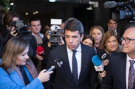 El presidente del Gobierno valenciano, Carlos Mazón