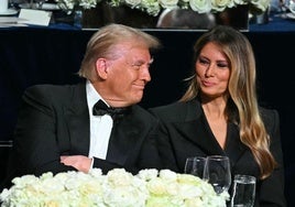 El matrimonio Trump de gala durante una cena, en una imagen de archivo.