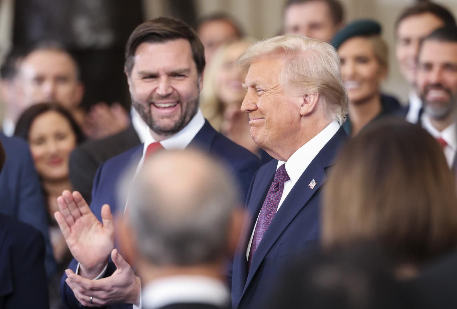 Donald Trump y JD Vance, durante el acto de investidura como presidente de Estados Unidos.