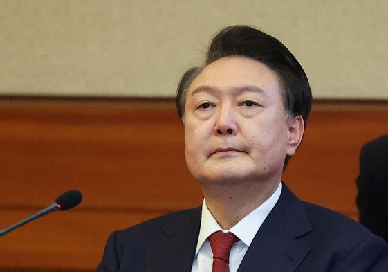 El presidente surcoreano Yoon Suk-yeol declara ante el Tribunal Constitucional por su 'impeachment'.