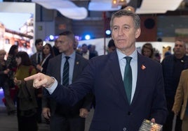 Alberto Núñez Feijóo durante su visita a Fitur.