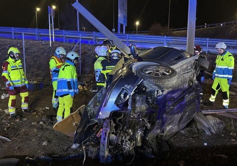 Muere una joven de 15 años al salirse de la carretera el coche en el que viajaba en la A2 en Madrid