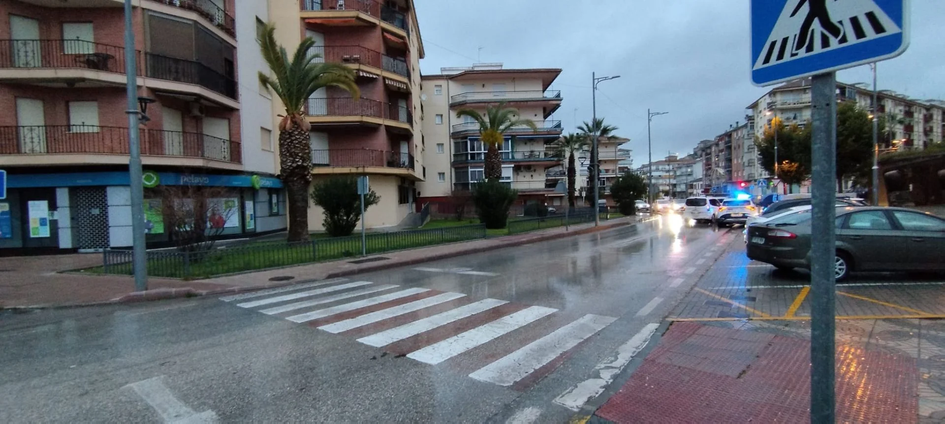 Lugar donde ha ocurrido el atropello a una niña en Martos, en Jaén