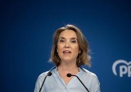 La secretaria general del PP, Cuca Gamarra.