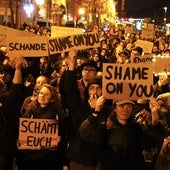 Protestas contra la CDU en Berlín por su acercamiento a la extrema derecha.