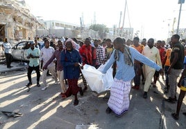 Imagen de un atentado islamista en la capital de Somalia.