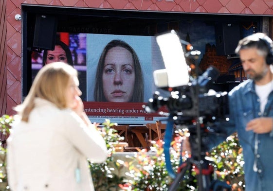 El juicio contra Letby causó un gran interés en los medios.