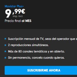 Suscríbete ya a Movistar Plus +