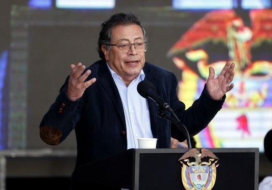 Gustavo Petro, durante una intervención en Bogotá.