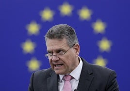 El comisario de Comercio de la Comisión Europea, Maros Sefcovic.