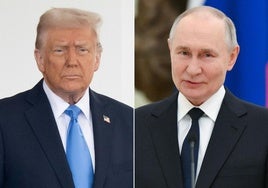 Donald Trump y Vladímir Putin.