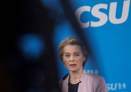 Ursula von der Leyen, este viernes, en Múnich.