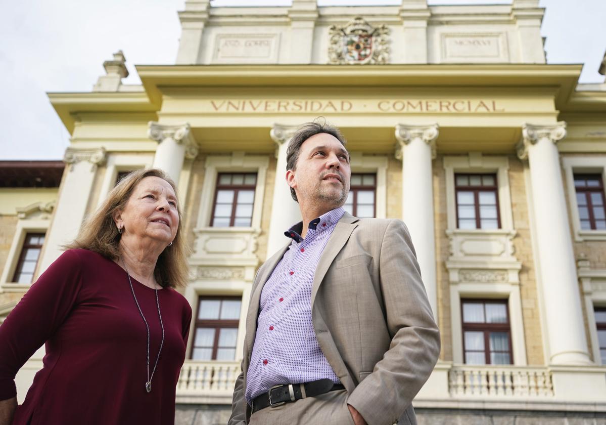 Donna Hicks y Michael Pirson, en la Deusto Business School de Bilbao.