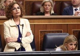 María Jesús Montero, vicepresidenta primera del Gobierno, en el Congreso