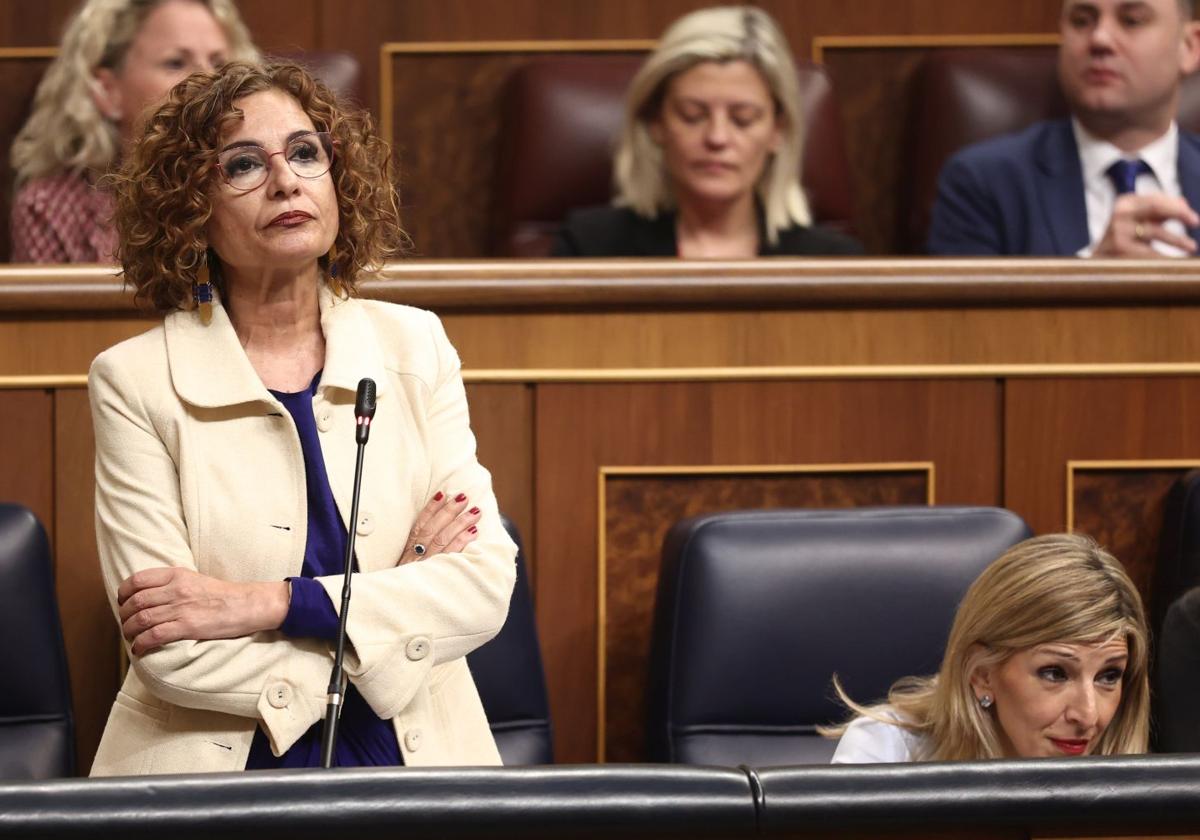 María Jesús Montero, vicepresidenta primera del Gobierno, en el Congreso